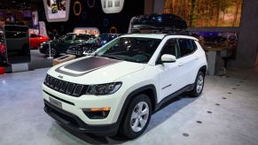 Jeep Compass crossover SUV on display at Brussels Expo