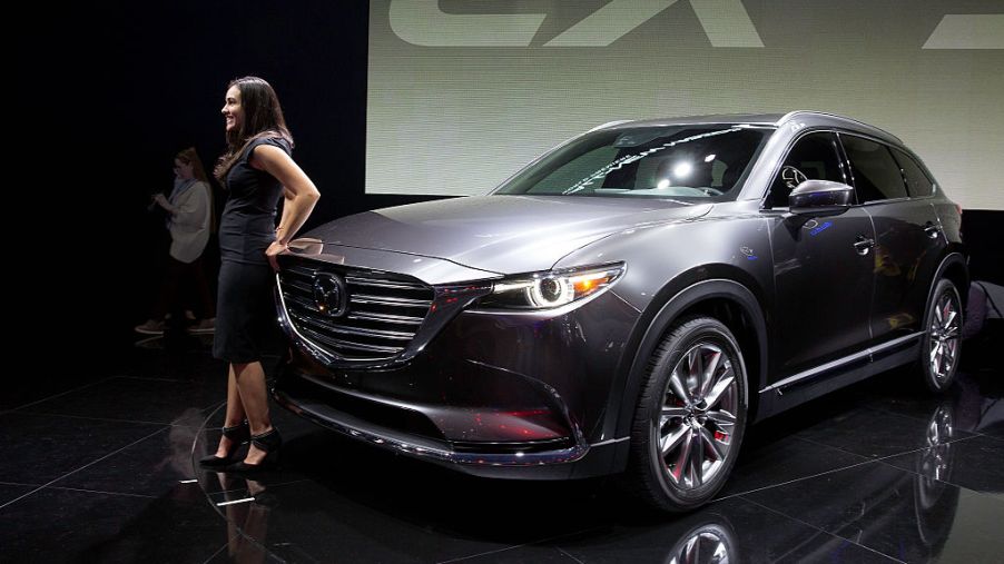 Mazda CX-9 at the Los Angeles Auto Show at the Los Angeles Convention Center