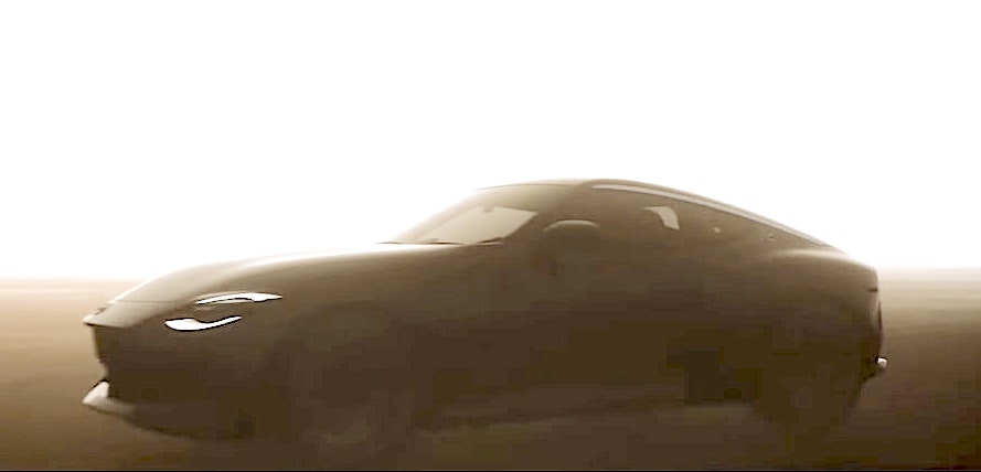 shadowy teaser image of the 2022 Nissan 400Z
