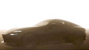 shadowy teaser image of the 2022 Nissan 400Z