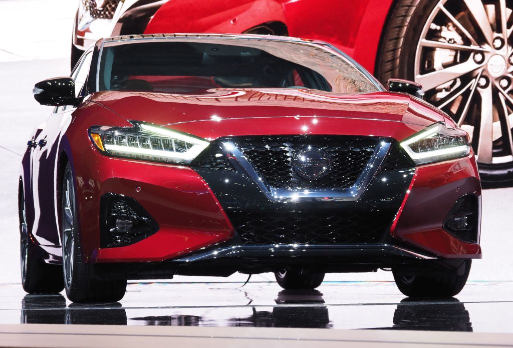 The 2019 Nissan Maxima is displayed at AutoMobility LA, the trade show ahead of the LA Auto Show