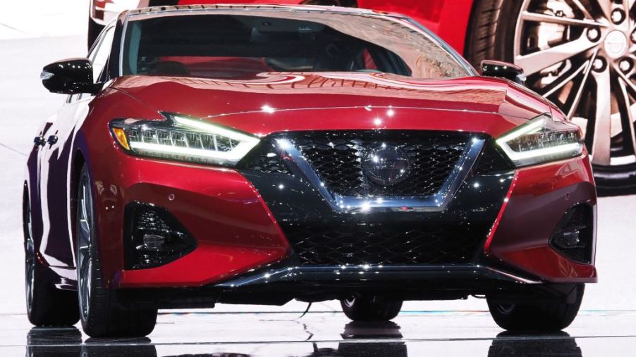 The 2019 Nissan Maxima is displayed at AutoMobility LA, the trade show ahead of the LA Auto Show