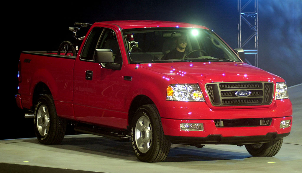 Ford Motor Company showed off the all new 2004 F-150 pickup during a press conference at the North America International Auto Show