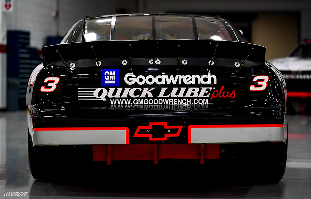 Rear picture of Dale Earnhardt's number three Chevrolet