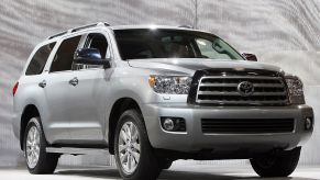 The new Toyota Sequoia is unveiled during the Los Angeles Auto Show