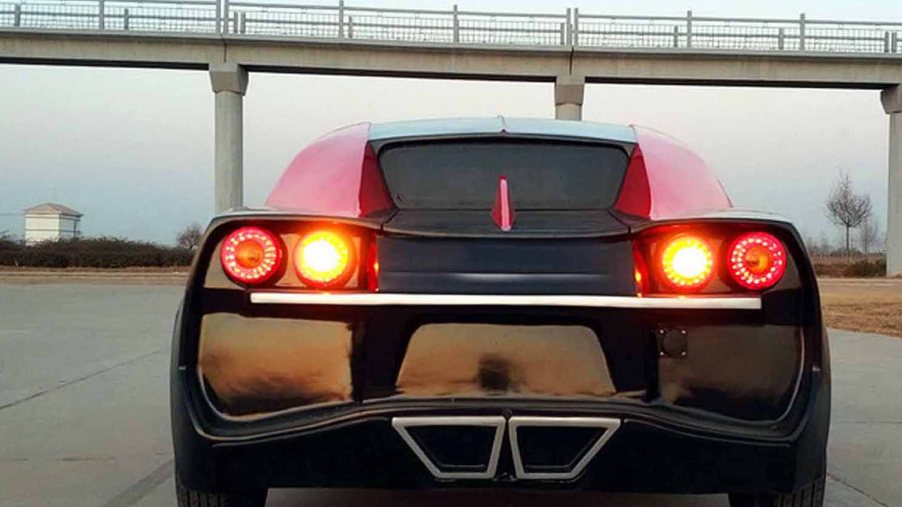 Bugatti clone rear view from Shandong Fengde China