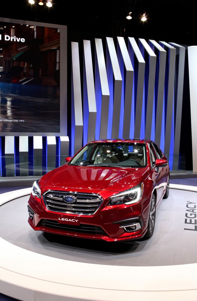 2018 Subaru Legacy is on display at the 109th Annual Chicago Auto Show at McCormick Place