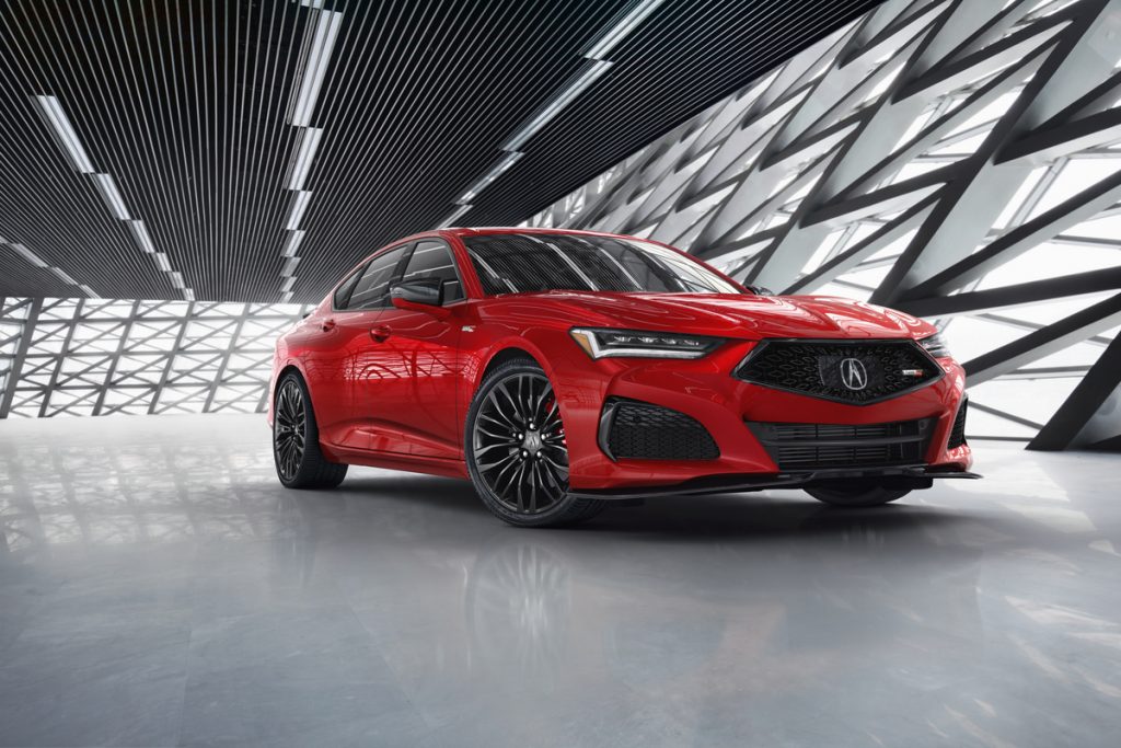 Red 2021 Acura TLX Type S 