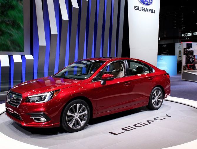 2018 Subaru Legacy is on display at the 109th Annual Chicago Auto Show