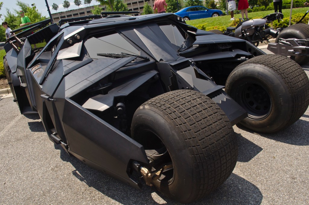 The Tumbler Batmobile on display
