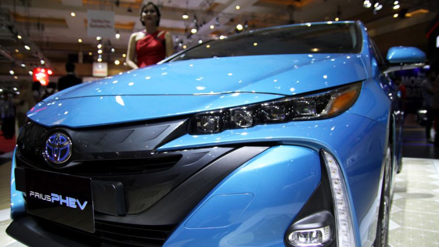 The Toyota Prius PHEV has shown in the opening of the Indonesia International Motor Show (IIMS) 2019 at Jakarta International Expo