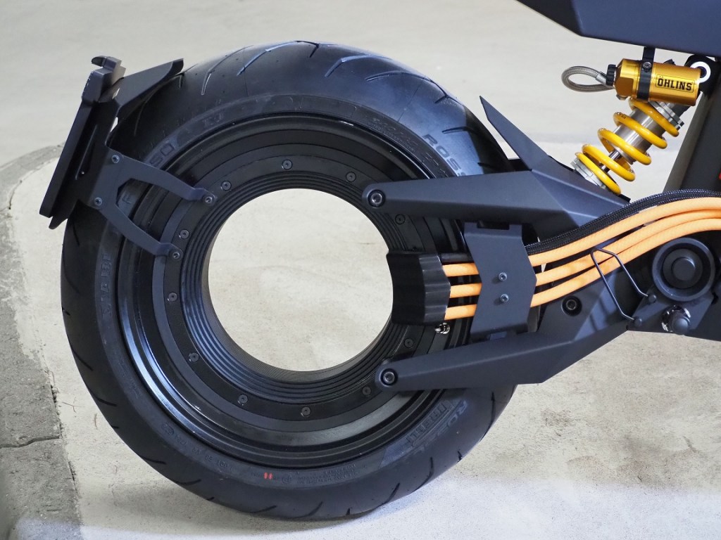 Verge TS rear wheel detail