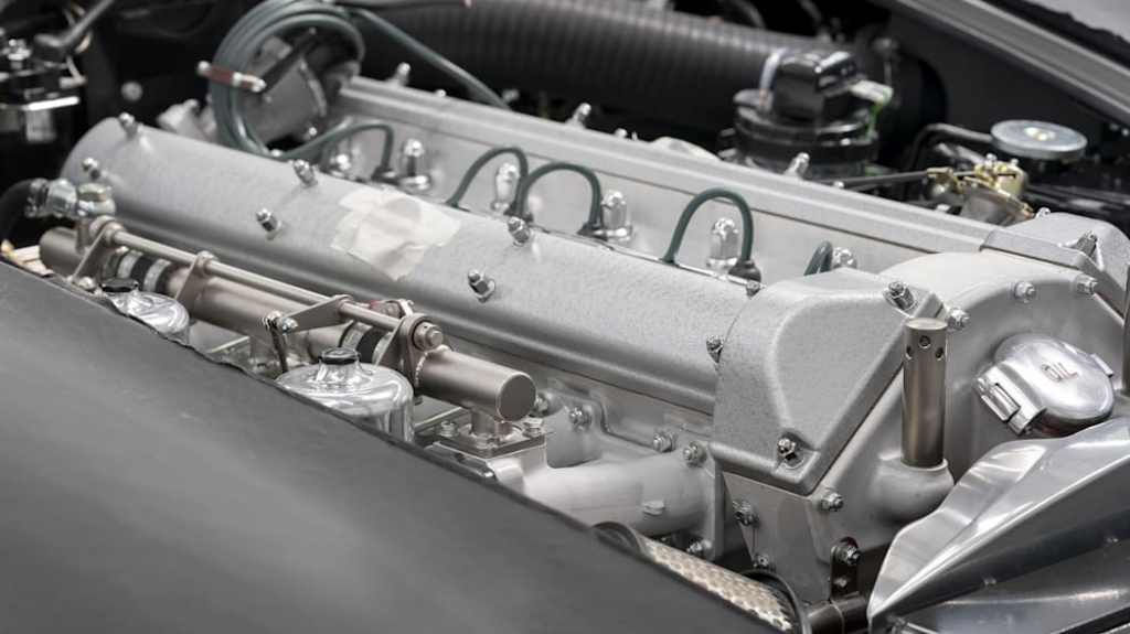 gleaming 4.0-liter Aston Martin engine