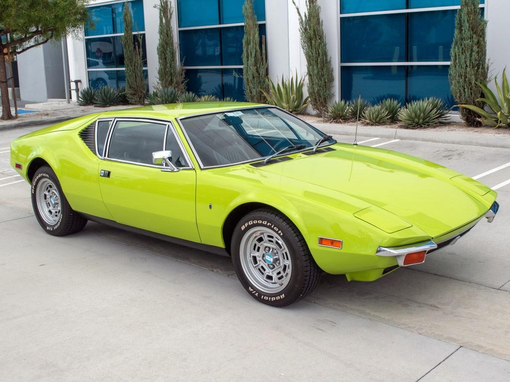 Bright green 1972 De Tomaso Pantera