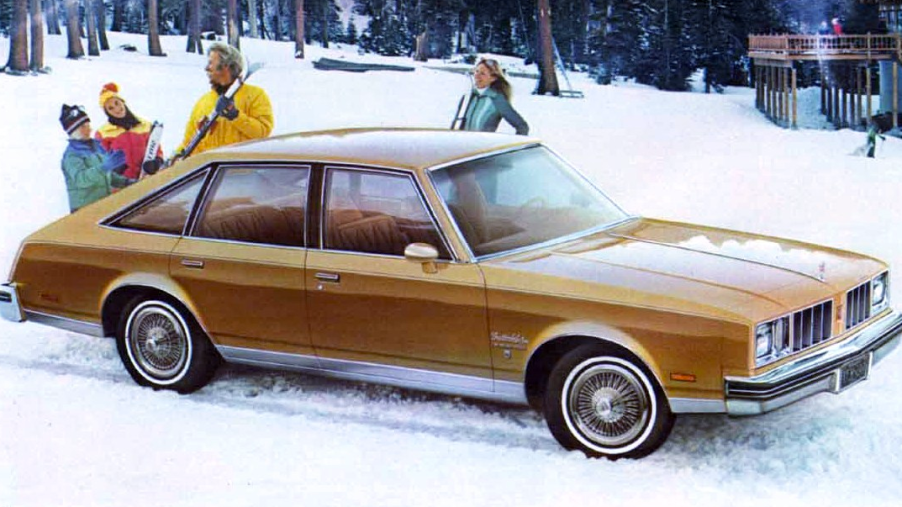 1978 Olds Aeroback art in snow scene