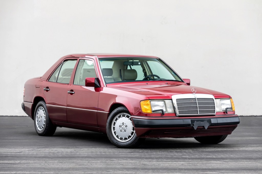 Red 1992 Mercedes-Benz 300E W124 classic luxury sedan