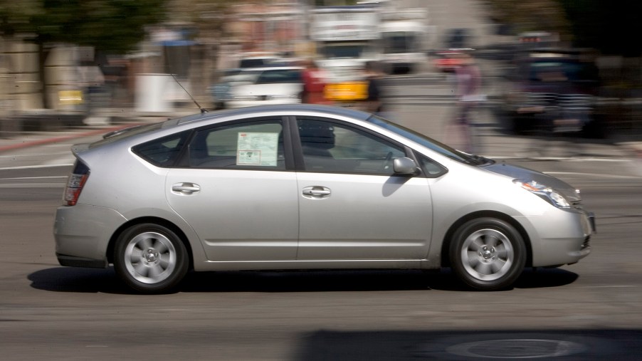 A 2005 Toyota Prius on a test drive