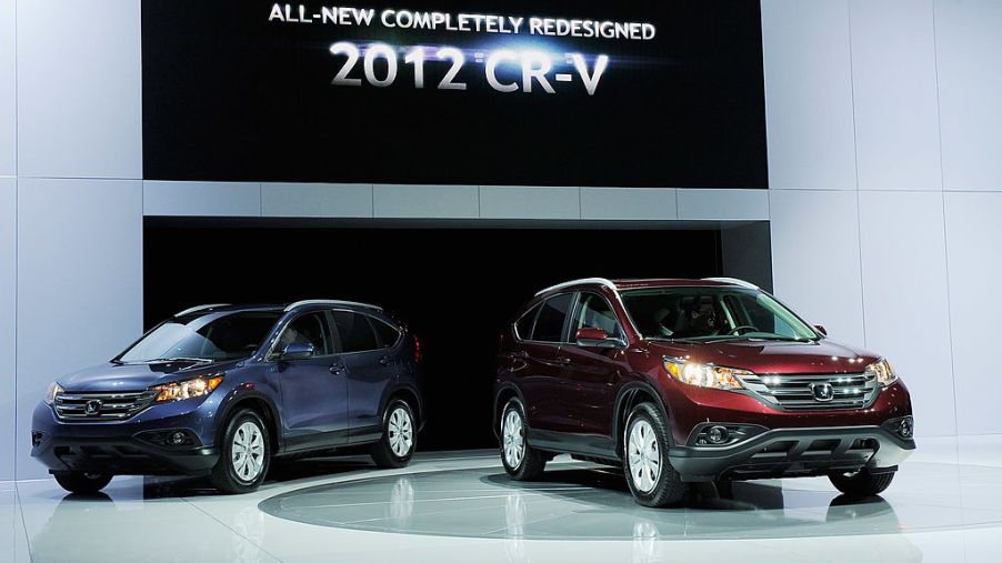 The new 2012 Honda CR-V is unveiled at the LA Auto Show
