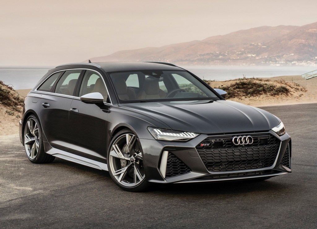 Dark gray 2020 Audi RS6 Avant