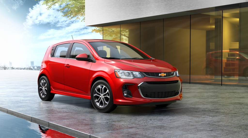 front chevrolet sonic shot