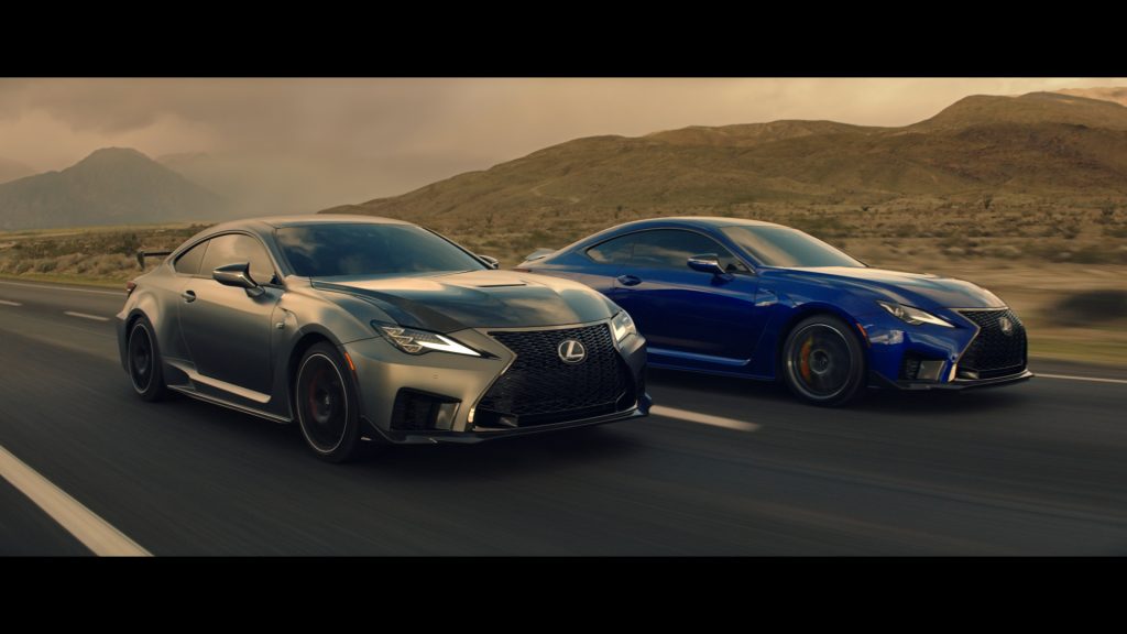 The Lexus RC F and Track Edition together 