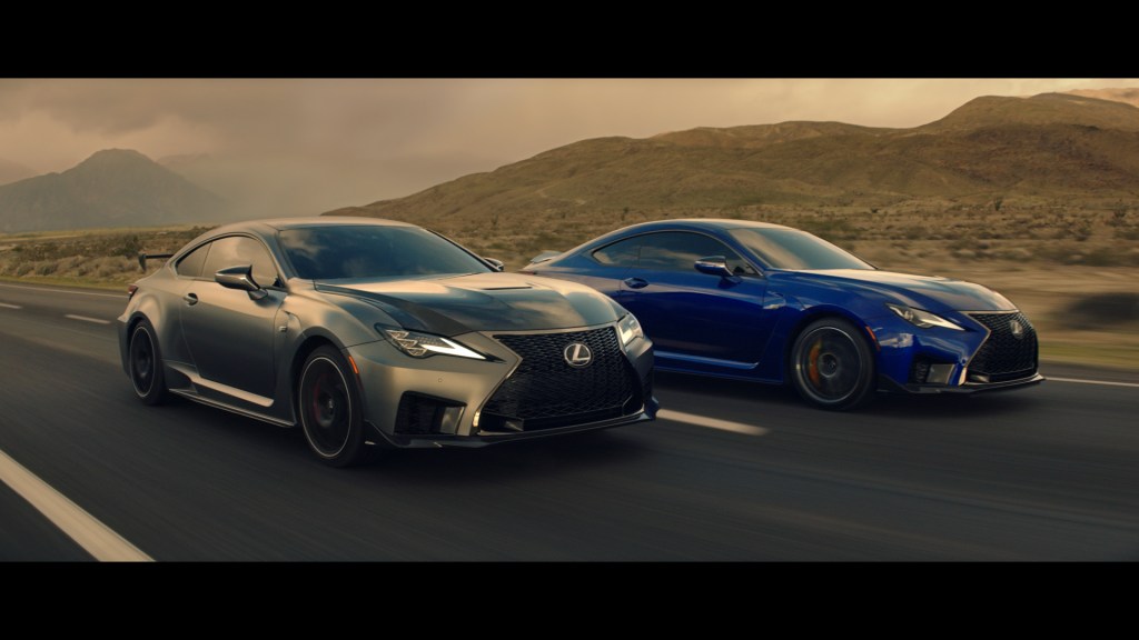 The Lexus RC F and Track Edition together 