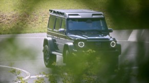 Mercedes Benz spy shot of the 4x4 squared