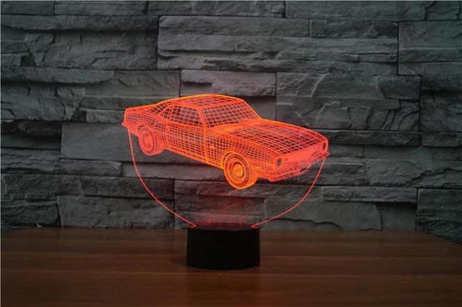 Red 3Dimensional LED muscle car lamp
