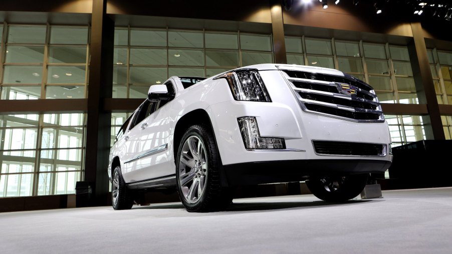 2018 Cadillac Escalade is on display at the 110th Annual Chicago Auto Show