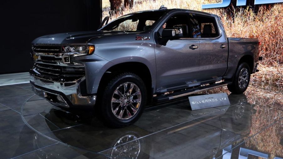 2019 Chevrolet Silverado is on display at the 110th Annual Chicago Auto Show