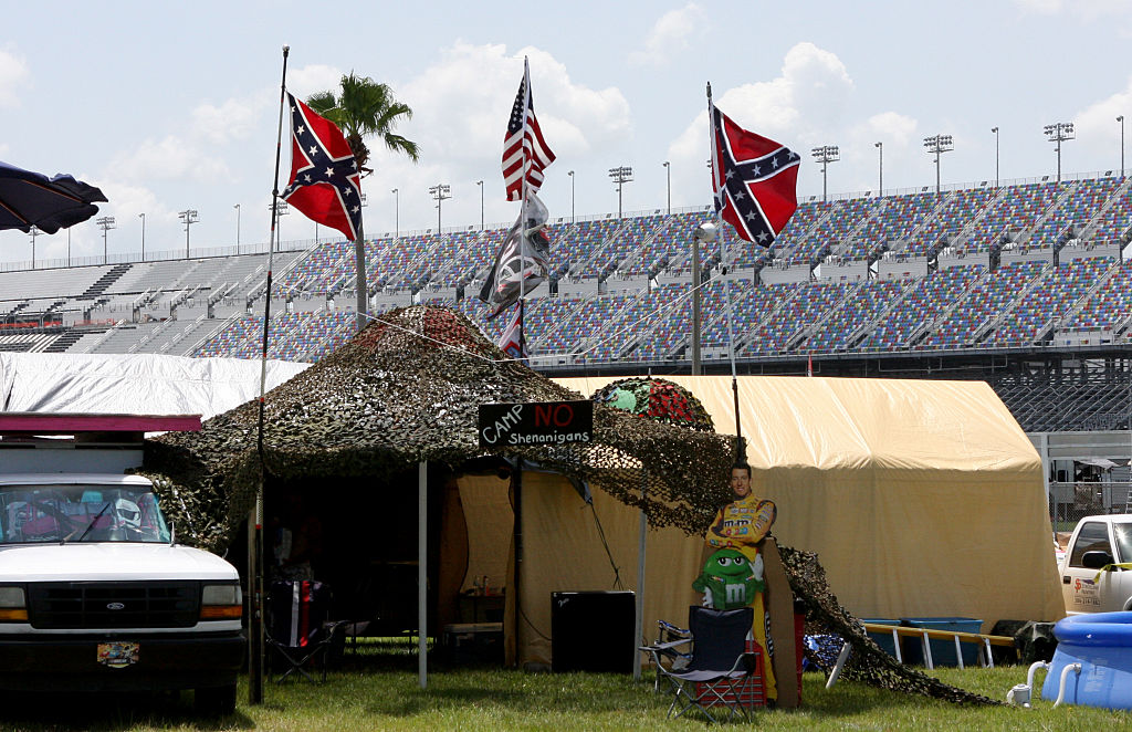 Confederate flags randomly seen at NASCAR event