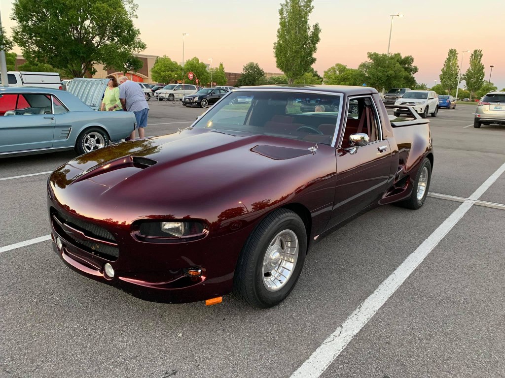 A 1980s car turned into an El Camino-like truck