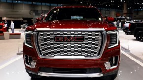 2021 GMC Yukon Denali is on display at the 112th Annual Chicago Auto Show at McCormick Place