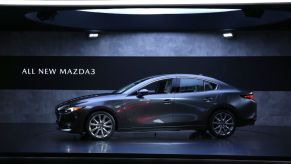 A general view of the all-new Mazda3 is seen during the L.A. Auto Show