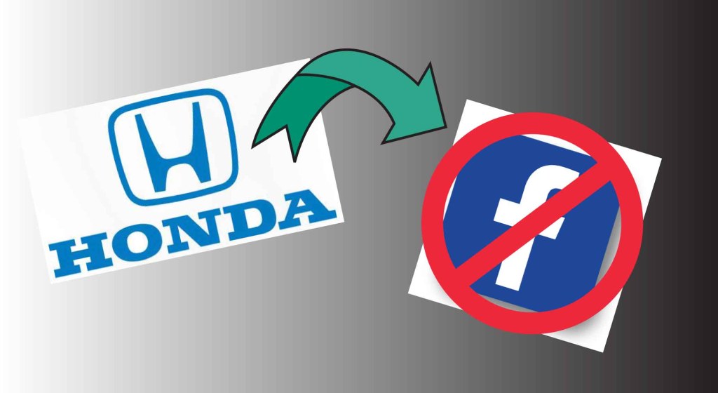 Honda and Facebook logos