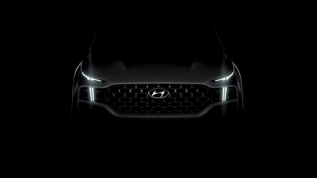 2021 Hyundai Santa Fe teaser reveals T shaped headlights