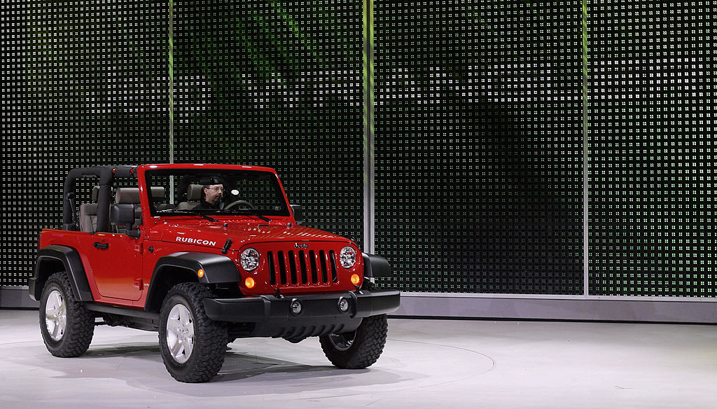 The 2006 Jeep Wrangler is displayed 09 January 2006 during the press days at the North American International Auto Show