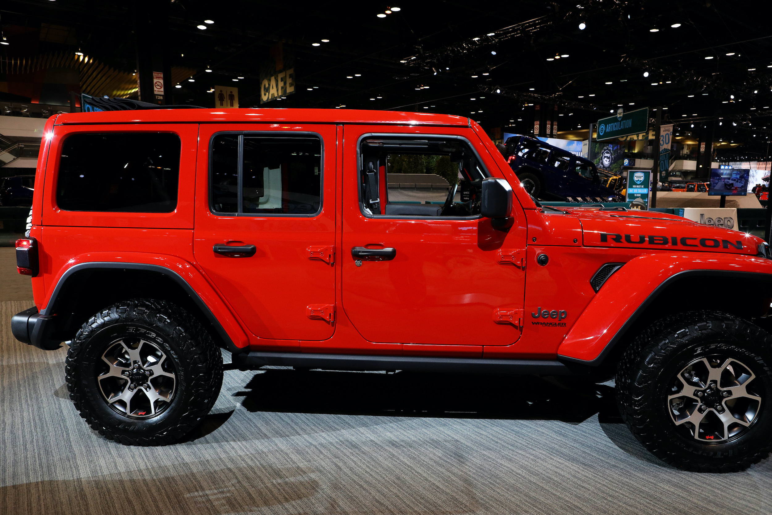 2020 Jeep Wrangler Rubicon is on display at the 112th Annual Chicago Auto Show at McCormick Place