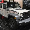 A Jeep Wrangler Rubicon is displayed during the Vienna Autoshow