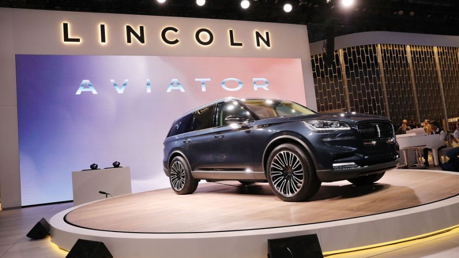 The 2019 Lincoln Aviator SUV is unveiled at the New York International Auto Show