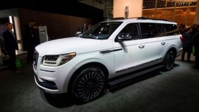The 2020 Lincoln Navigator L SUV on display at the 2019 Los Angeles Auto Show