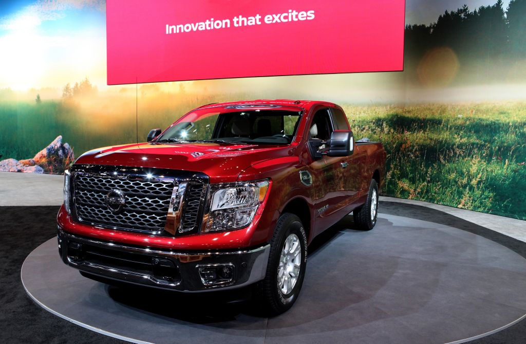 2017 Nissan Titan is on display at the 109th Annual Chicago Auto Show at McCormick Place