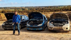 Running a Honda Civic, Ford Focus, and Peugeot 206 without engine oil or coolant