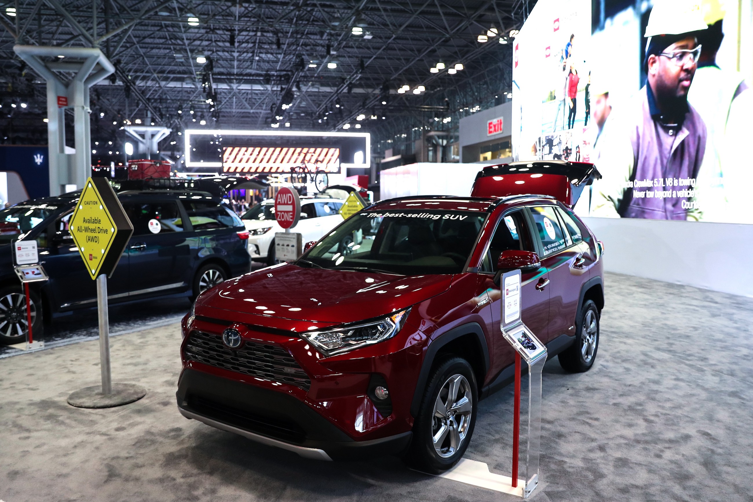Toyota RAV4 is on display during the New York International Auto Show
