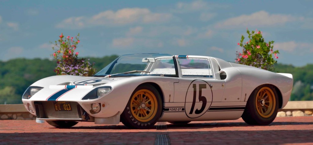 Looking at the front quarter of the 1965 Ford GT Roadster