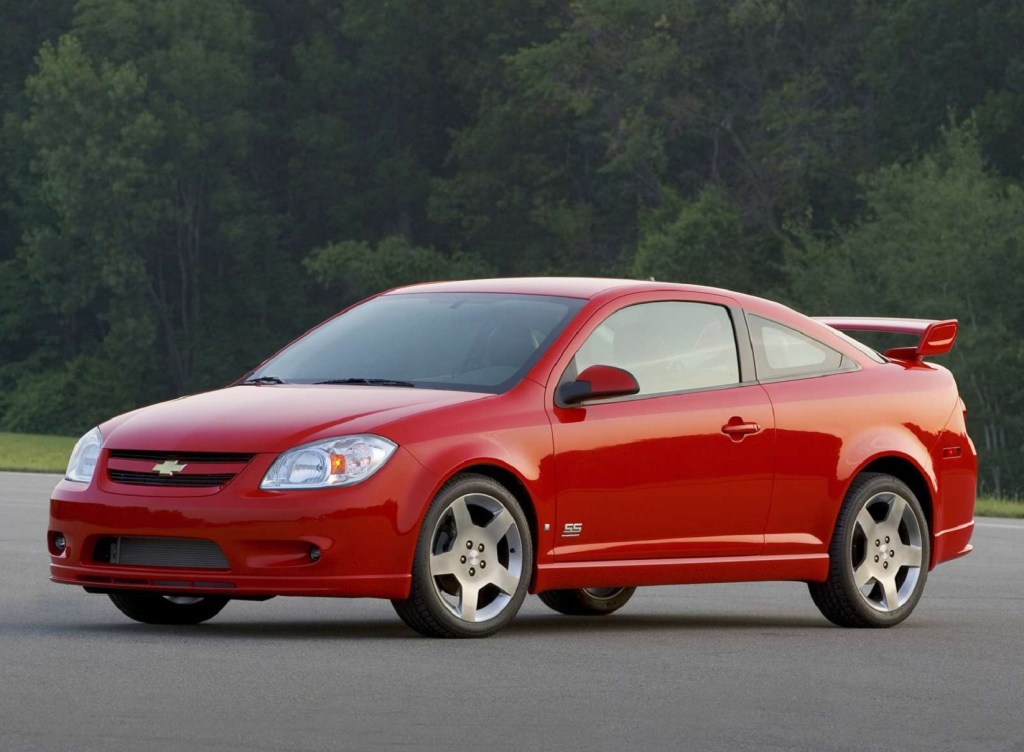 A red 2006 Chevrolet Cobalt SS coupe