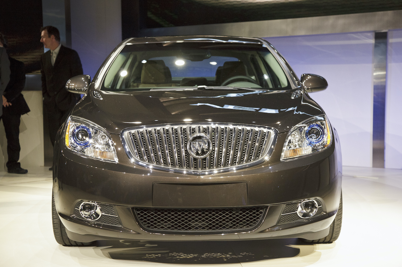 The Buick Verano being unveiled at a press event at the 2011 North American International Auto Show