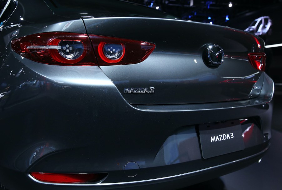 A general view of the all-new Mazda3 is seen during the L.A. Auto Show