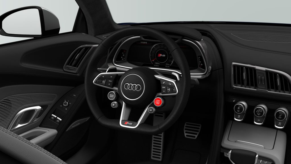 Audi R8 Limited Edition Interior in black
