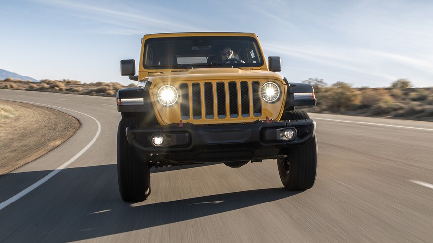 2020 Jeep Wrangler Unlimited driving on road